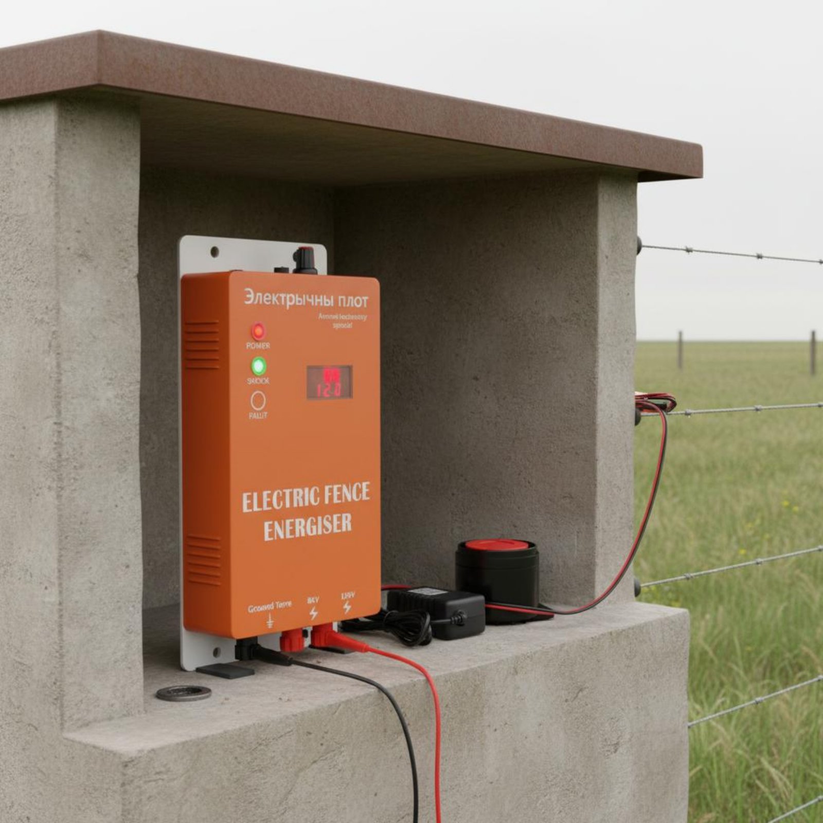 Farming Farmer - Electric Fence Energiser Twin Power Input