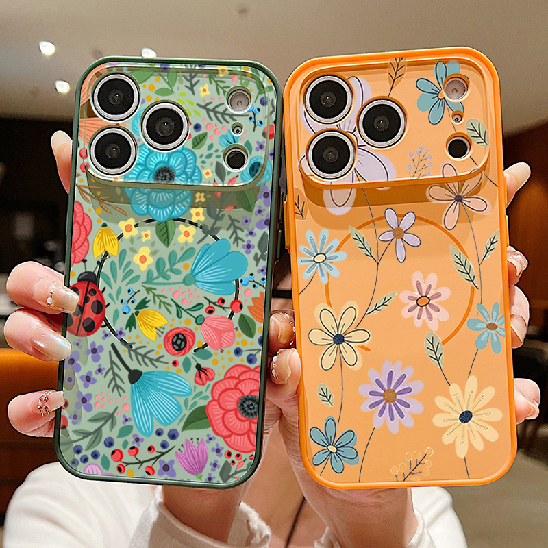 Farming And Agriculture - Romantic Garden Pattern Magnetic Phone Case