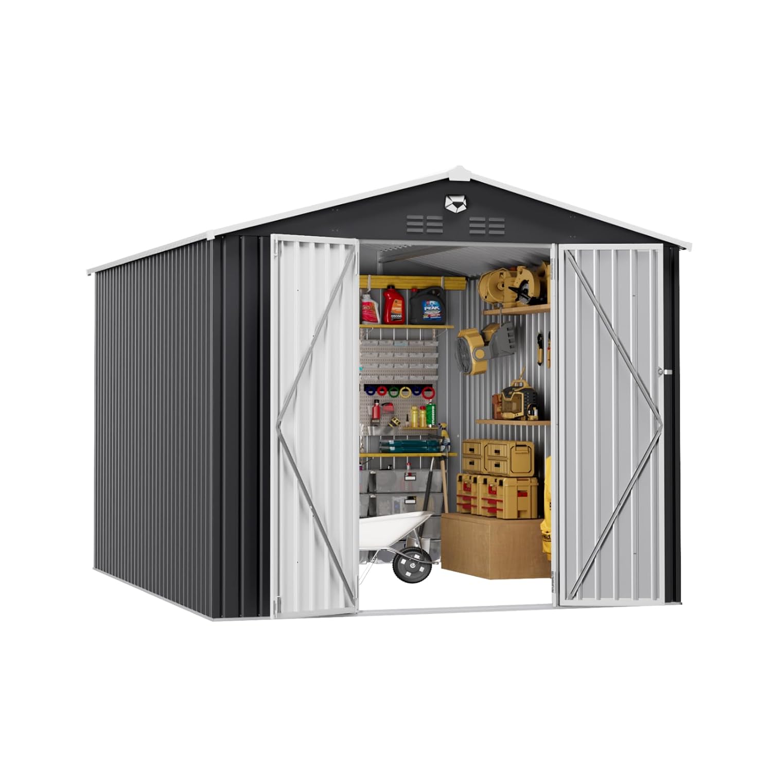 Farming And Agriculture - 10x12 FT Metal Outdoor Storage Shed