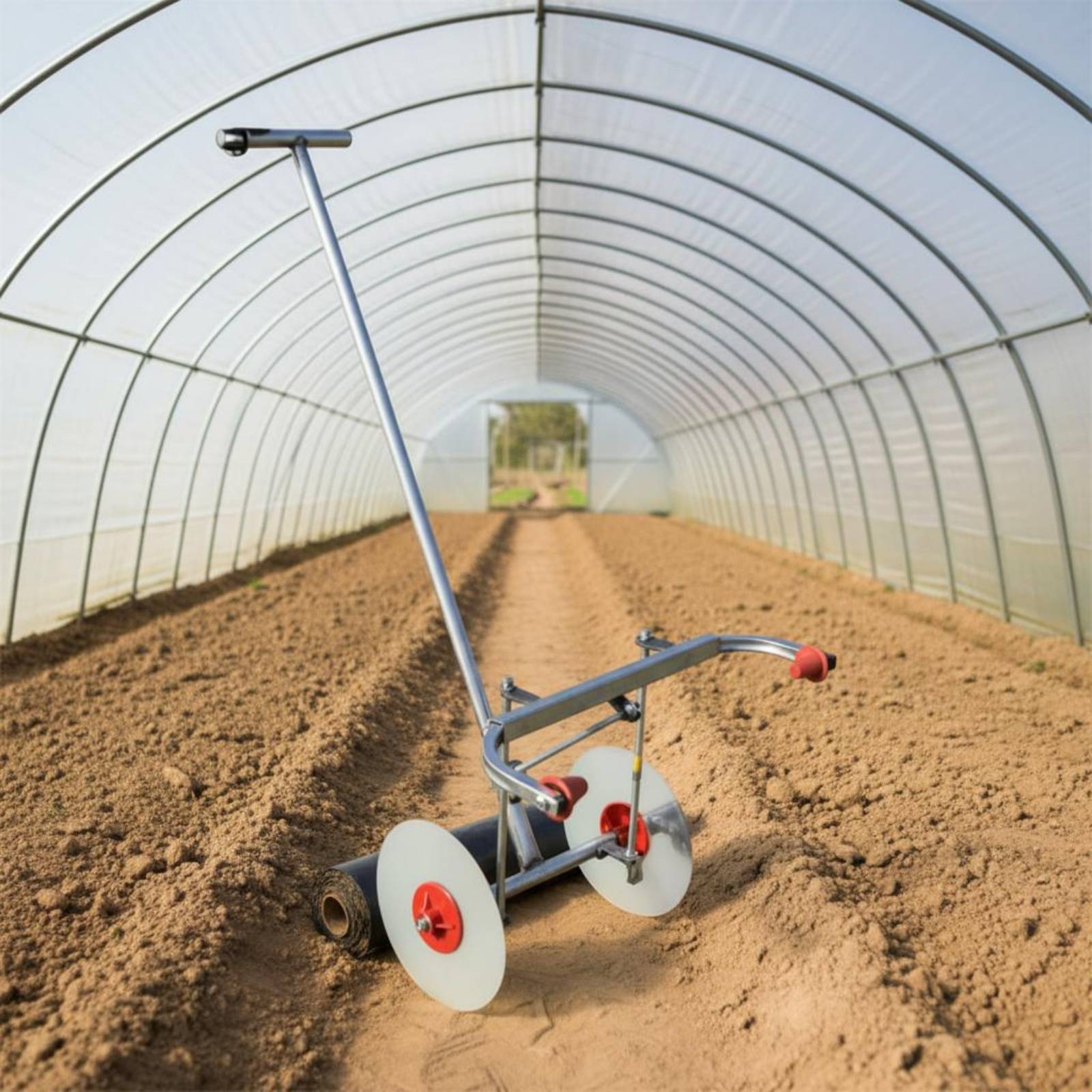 Farming Farmer - Double-Wheel Film Layer Crop Mulching Hand-Push