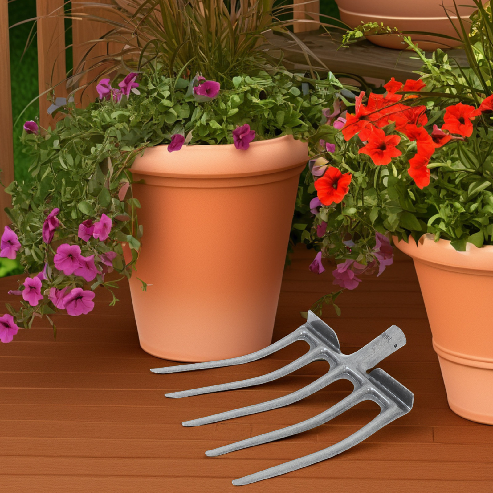 Agriculture Onion Farming - Heavy-Duty 4-Tine Steel Agricultural Fork Head