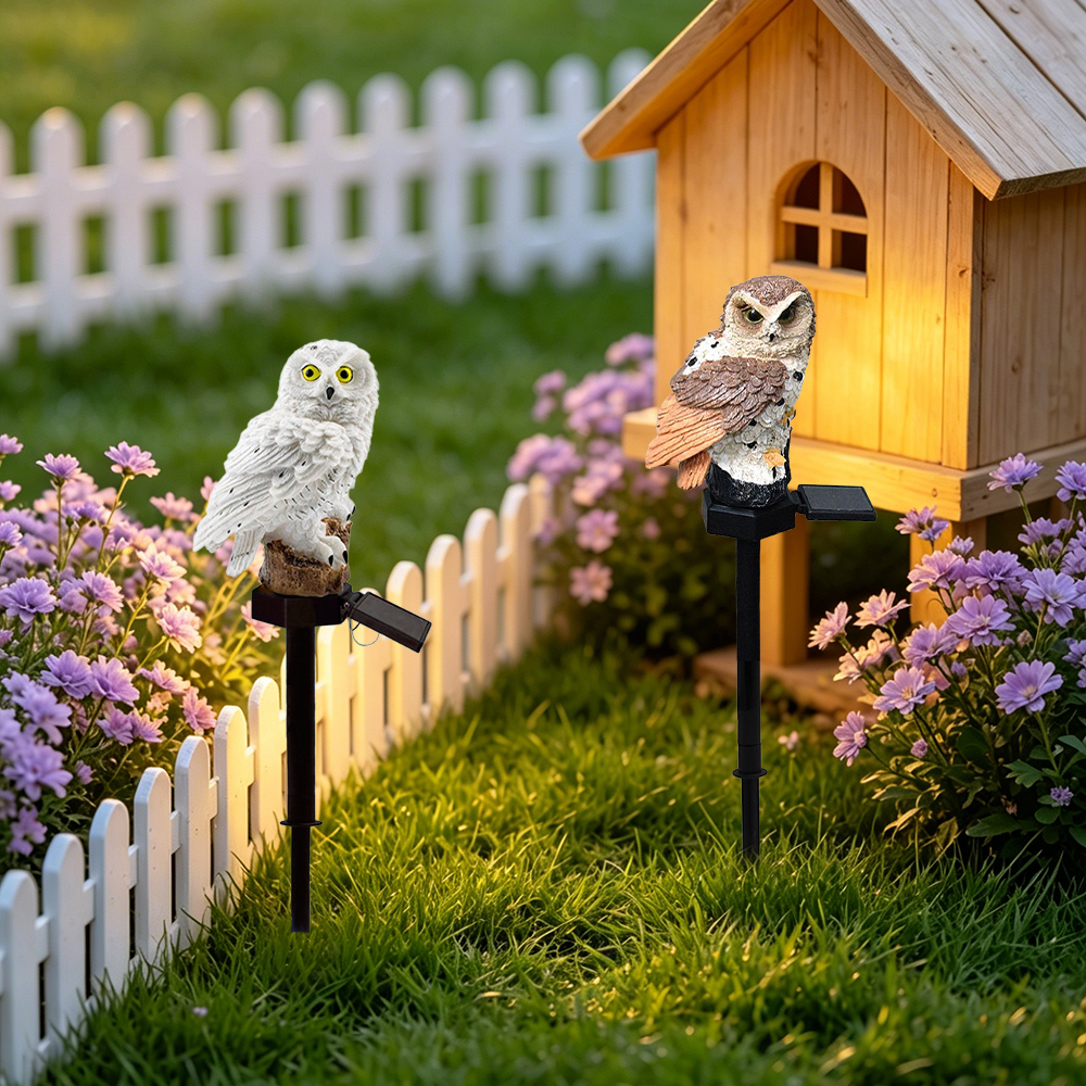 Owl Solar Light, Resin Owl Gro - Farming And Agriculture ulasan dan harga