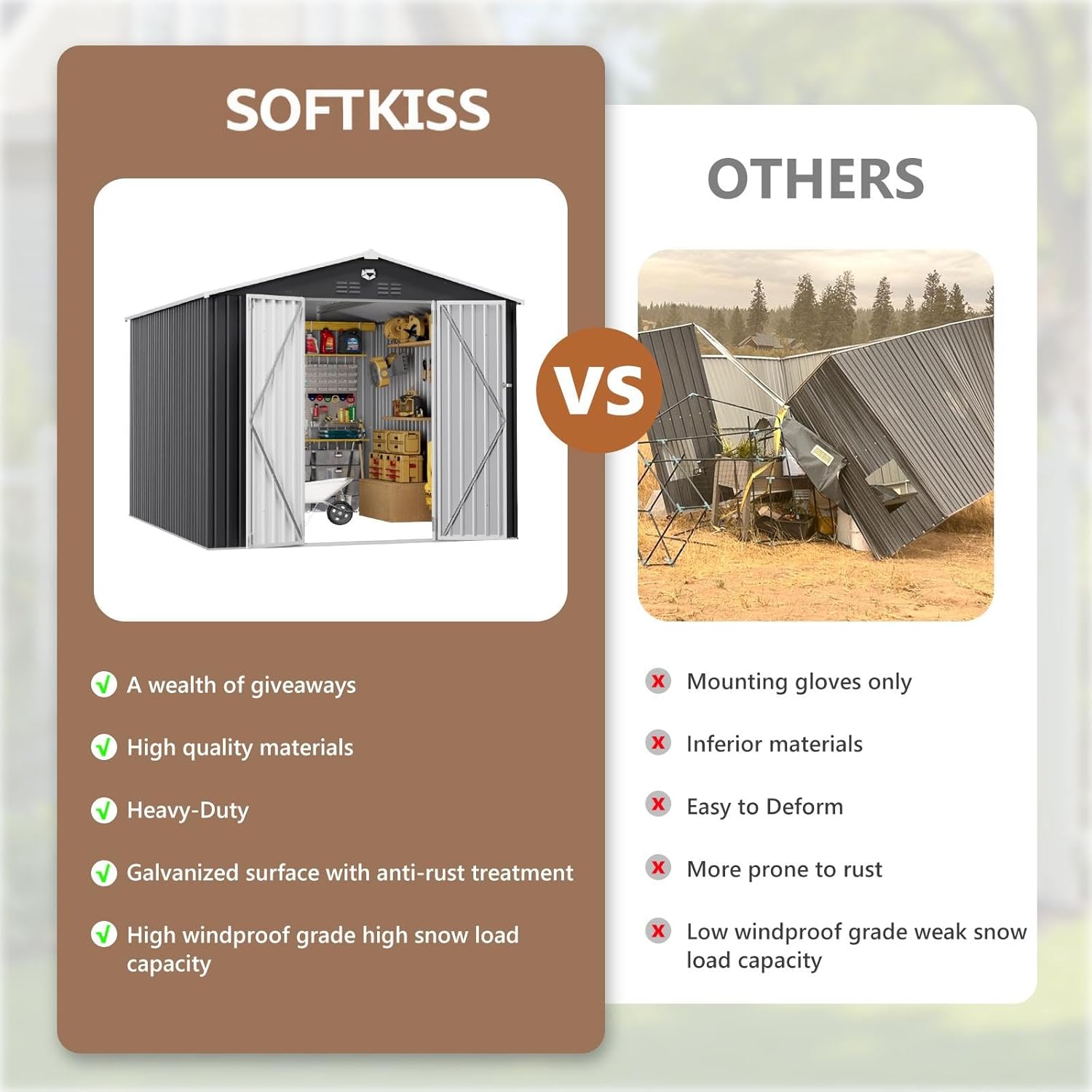 10x12 FT Metal Outdoor Storage - Farming And Agriculture ulasan dan harga