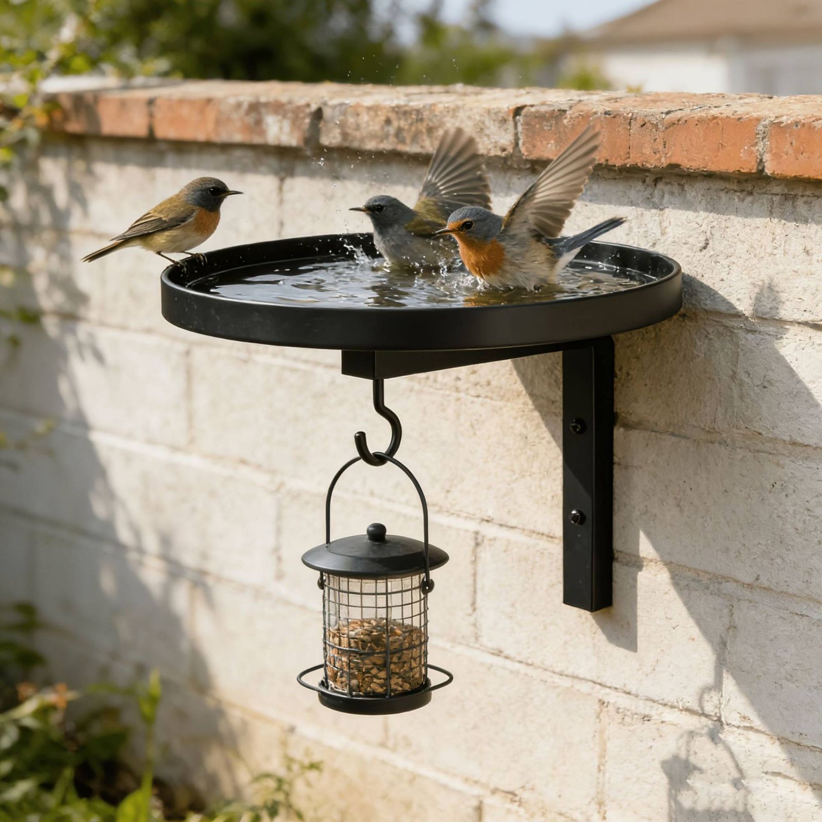 Wall Mounted Bird Bath Space S - Farming And Agriculture ulasan dan harga