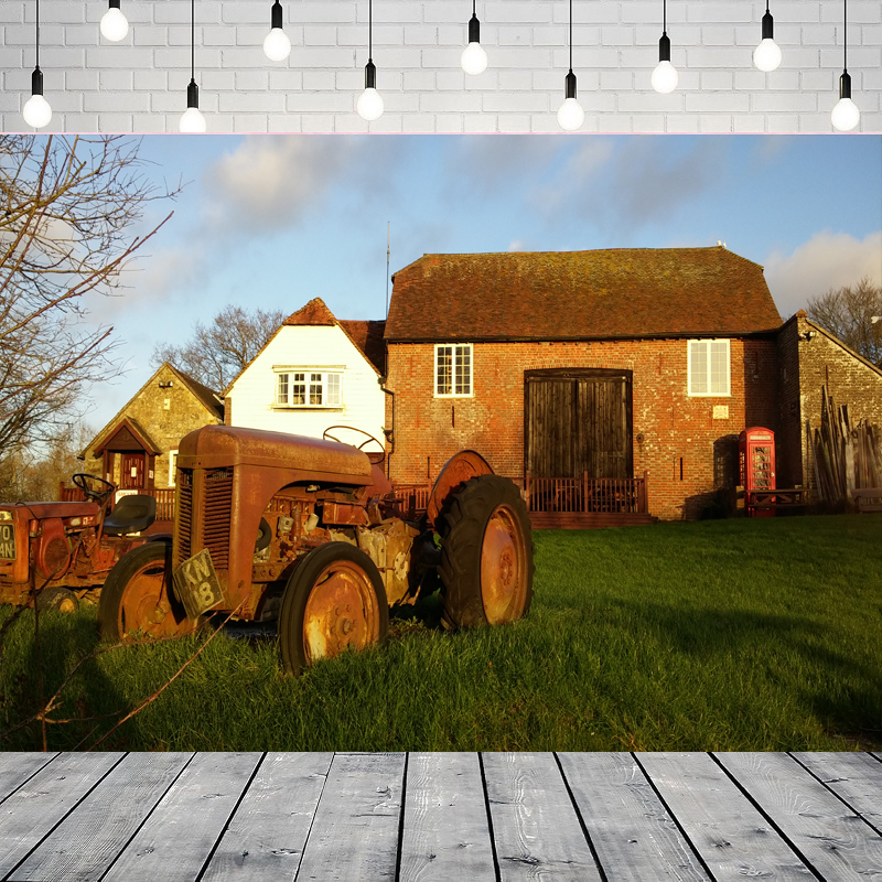 Farm House Green Field Photogr - Agriculture Farming School ulasan dan harga