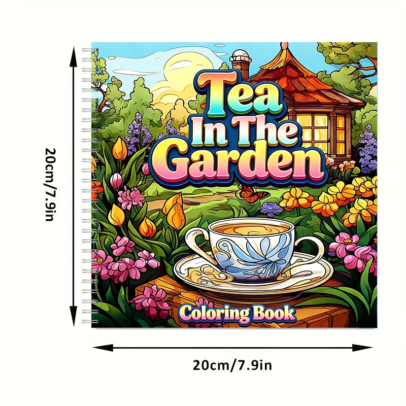 Tea In The Gardens Coloring Bo - Farming And Agriculture ulasan dan harga